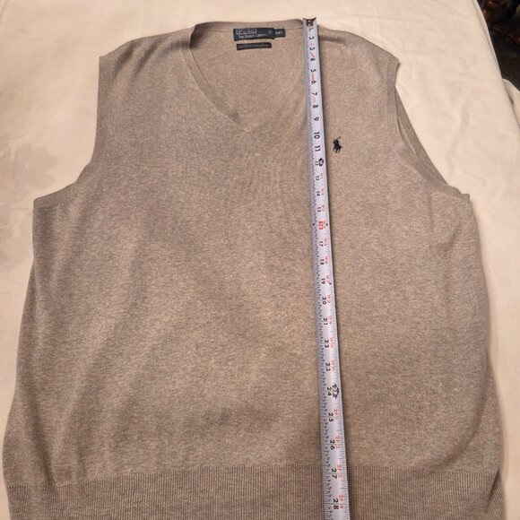 Polo by Ralph Lauren Men's 100% Pima Cotton Sweater Vest, Size XXL - Picture 3 of 4